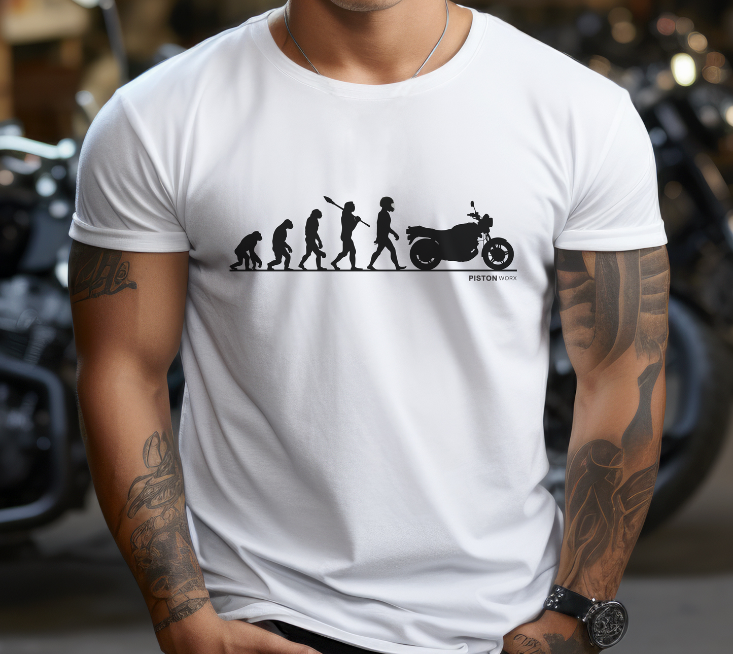Motorcycle Evolution T-shirt 'CBX' | Graphic Gift Tee | Birthday | Classic Bike | Dad | Shirt | Motorbike | 1980s