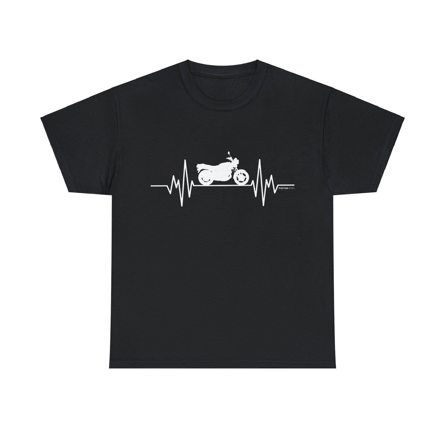 Motorcycle Heartbeat T-shirt  | Graphic Gift Tee | Birthday | Classic Motorcycle | CBX Bike | Shirt | Motorbike