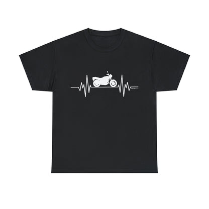 Motorcycle Heartbeat T-shirt  | Graphic Gift Tee | Birthday | Classic Motorcycle | CBX Bike | Shirt | Motorbike