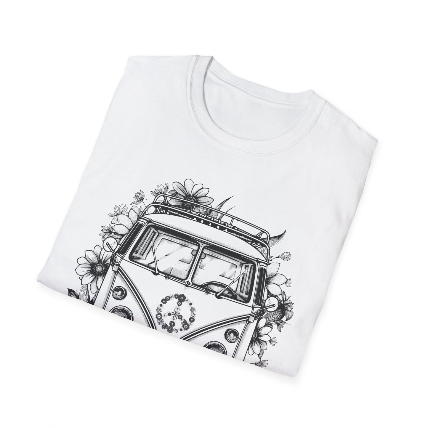 Campervan T-shirt | Graphic Gift Tee | Birthday | Flower | Camper | Shirt | Hippy | Flower |