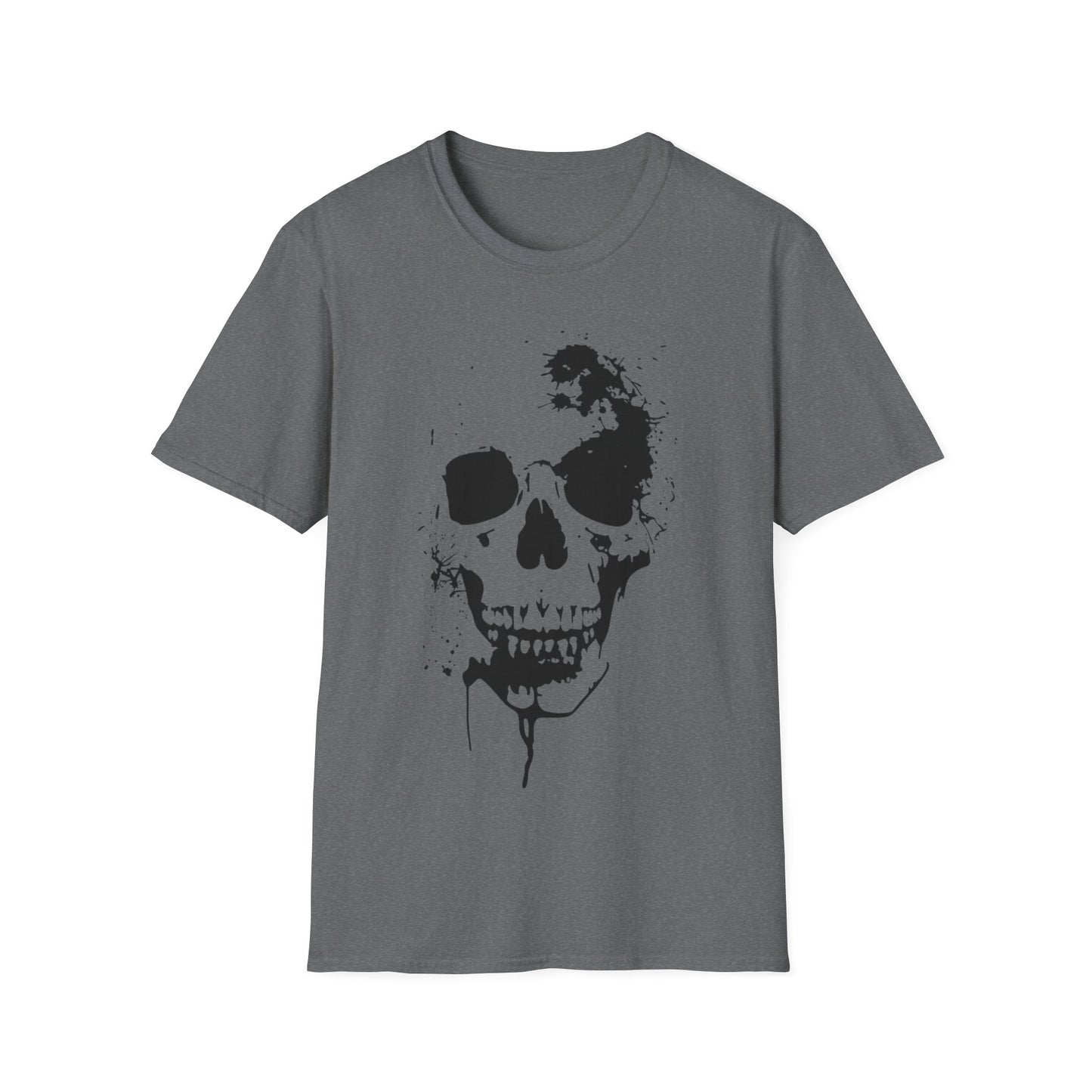 Painted Skull T-shirt | Retro Bike Graphic Gift Tee | Biker | Classic Car | Motorbike | Rock | Gothic | Horrir
