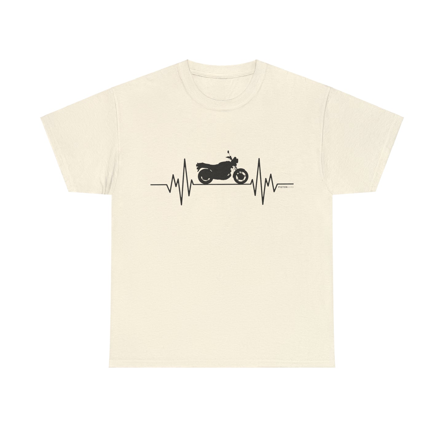 Motorcycle Heartbeat T-shirt  | Graphic Gift Tee | Birthday | Classic Motorcycle | CBX Bike | Shirt | Motorbike