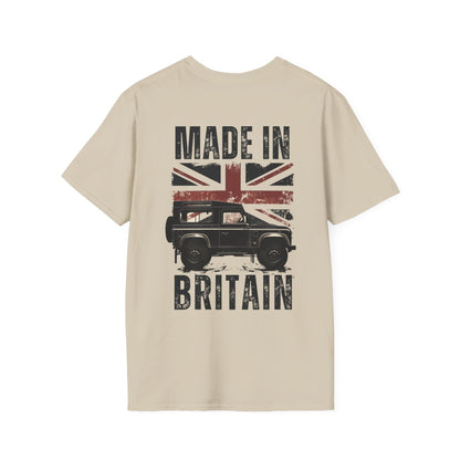 Made in Britain 4x4 T-shirt | Graphic Gift Tee | Off-Roader | Shirt | Dirt | Union Jack