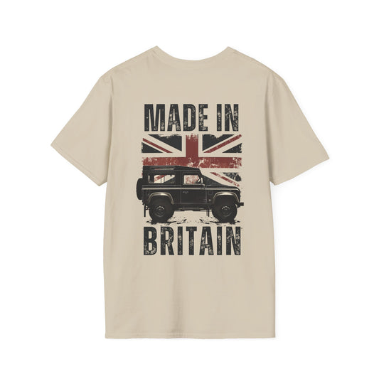 Made in Britain 4x4 T-shirt | Graphic Gift Tee | Off-Roader | Shirt | Dirt | Union Jack