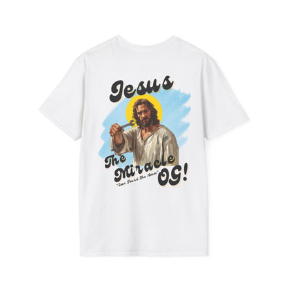 Jesus 'The Miracle OG!' T-shirt | 10mm Spanner | Retro Car Graphic Gift Tee | Motorcycle | Funny | Birthday | Classic Car | Unisex | Joke