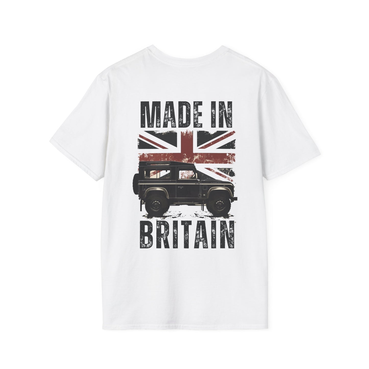 Made in Britain 4x4 T-shirt | Graphic Gift Tee | Off-Roader | Shirt | Dirt | Union Jack