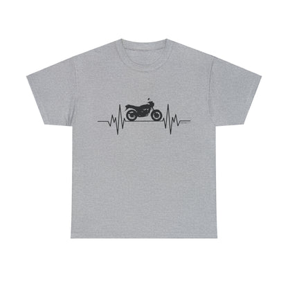 Motorcycle Heartbeat T-shirt  | Graphic Gift Tee | Birthday | Classic Motorcycle | RD Bike | Shirt | Motorbike | 2 Stroke Lover