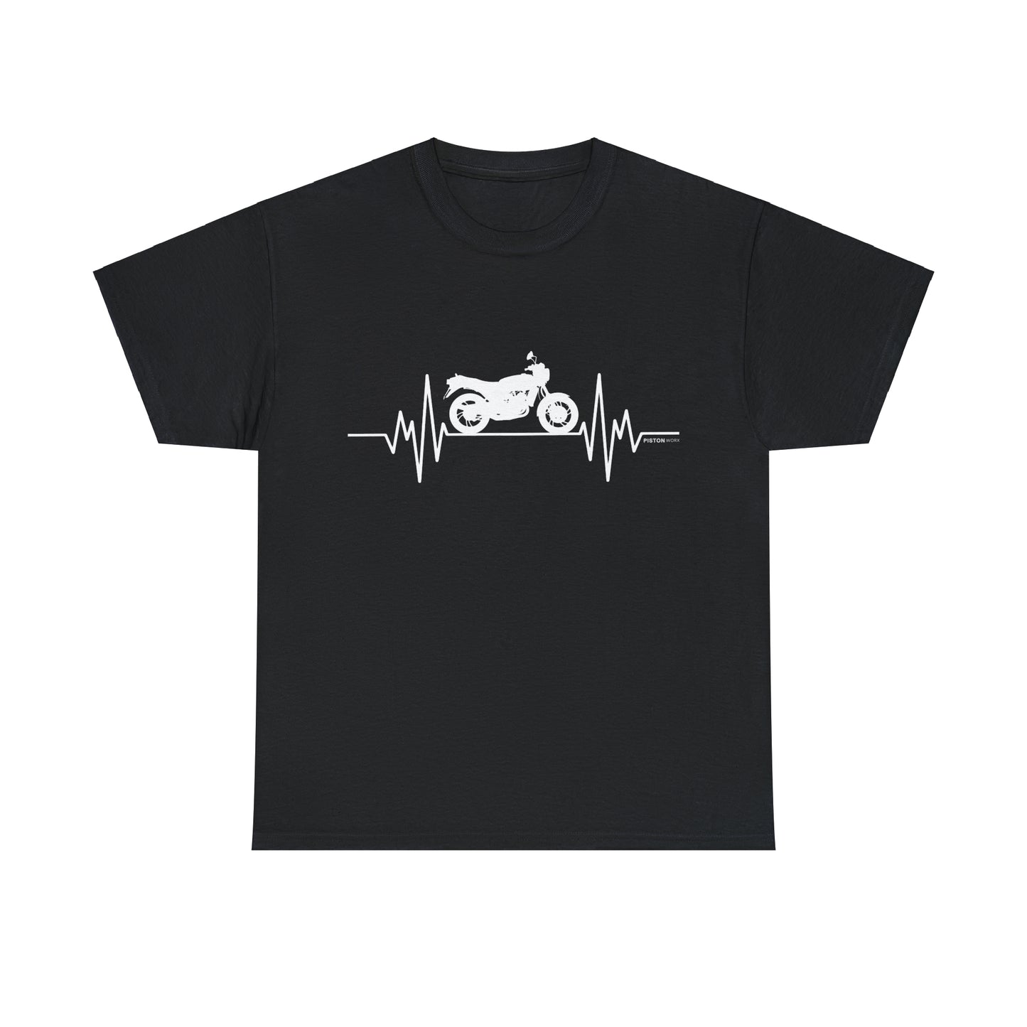 Motorcycle Heartbeat T-shirt  | Graphic Gift Tee | Birthday | Classic Motorcycle | RD Bike | Shirt | Motorbike | 2 Stroke Lover