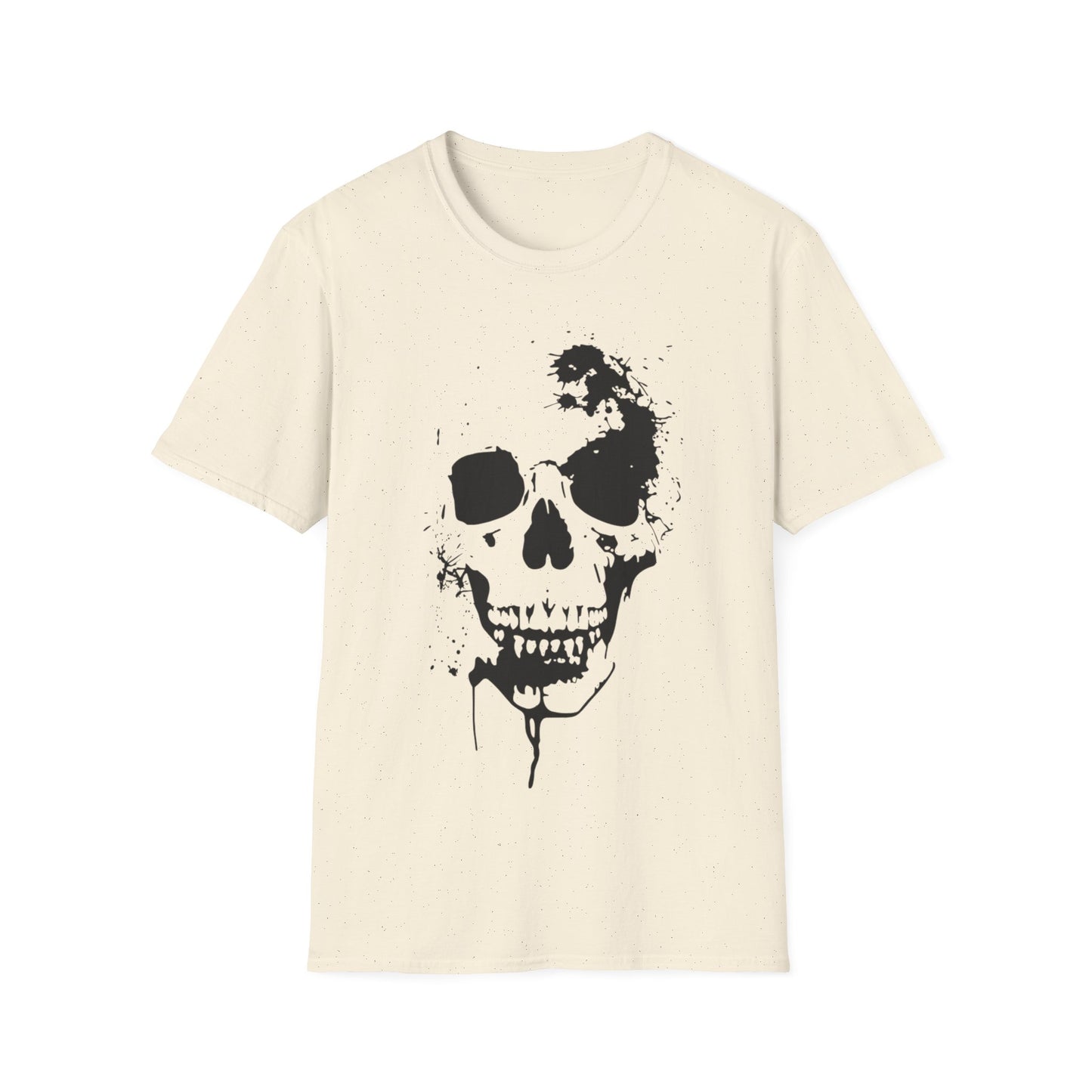 Painted Skull T-shirt | Retro Bike Graphic Gift Tee | Biker | Classic Car | Motorbike | Rock | Gothic | Horrir