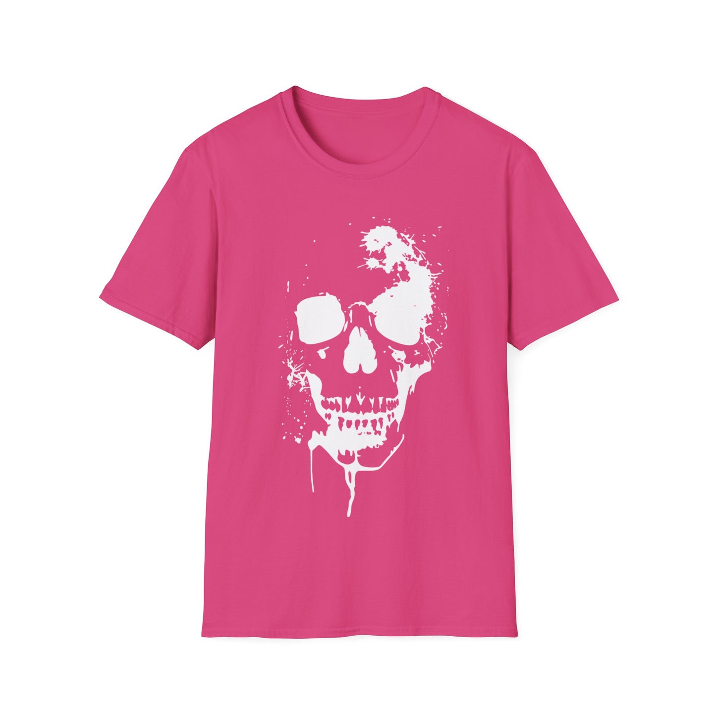 Painted Skull T-shirt | Retro Bike Graphic Gift Tee | Biker | Classic Car | Motorbike | Rock | Gothic | Horrir