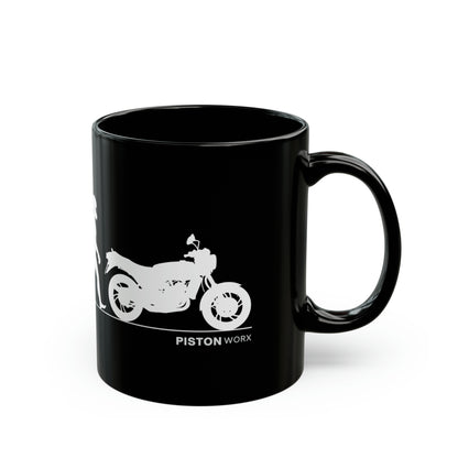 Motorcycle Evolution Mug 'RD' | Premium Mugs | Birthday Gifts | Gifts | Motorcycle Memorabilia | Bike Enthusiasts | Cup |