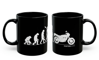 Motorcycle Evolution Mug 'RD' | Premium Mugs | Birthday Gifts | Gifts | Motorcycle Memorabilia | Bike Enthusiasts | Cup |