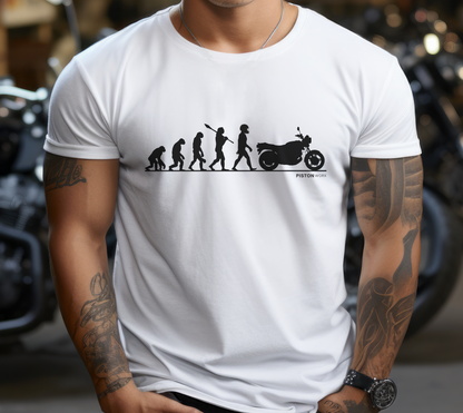 Motorcycle evolution t shirt hotsell